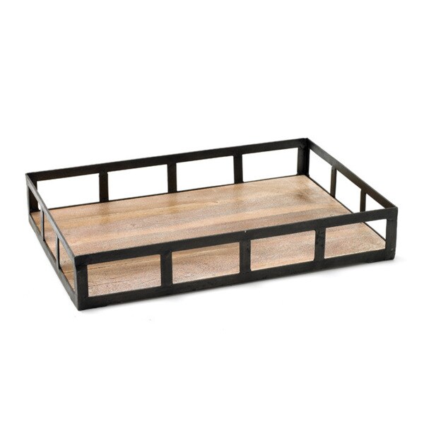 Iron and Wood Tray