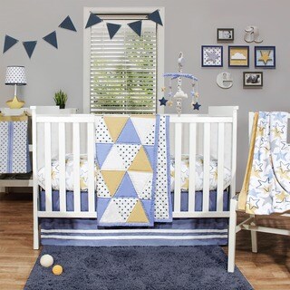 The Peanut Shell Stargazer 4-piece Crib Bedding Set