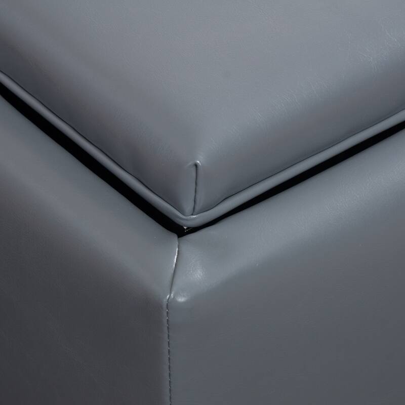 Mansfield Tray-top Storage Ottoman by Christopher Knight Home