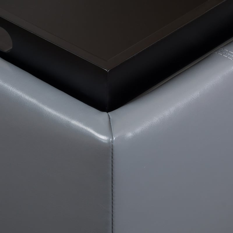 Mansfield Tray-top Storage Ottoman by Christopher Knight Home