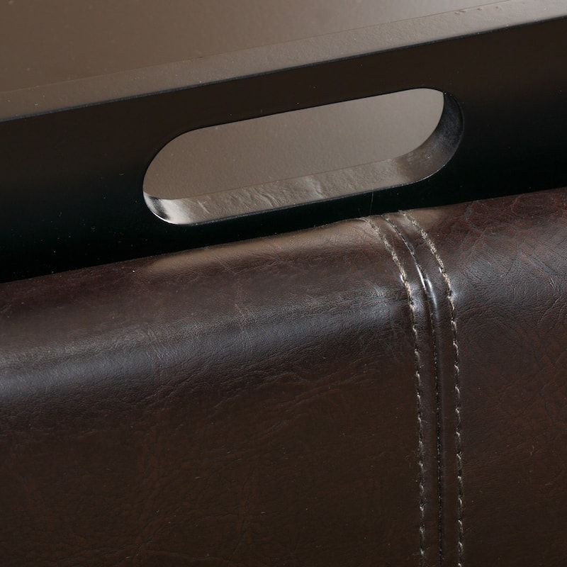 Mansfield Tray-top Storage Ottoman by Christopher Knight Home