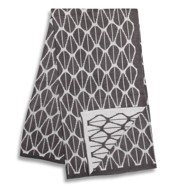 slide 1 of 1, The Peanut Shell Charcoal and White Reversible Blanket