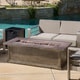 Anchorage Outdoor 56-inch Rectangular Liquid Propane Fire Table with Lava Rock by Christopher Knight Home - N/A - Thumbnail 4