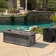 Anchorage Outdoor 56-inch Rectangular Liquid Propane Fire Table with Lava Rock by Christopher Knight Home - N/A - Thumbnail 3