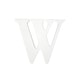 preview thumbnail 1 of 0, Little Haven White Hanging Wall Letter W