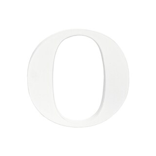 Little Haven White Hanging Wall Letter O