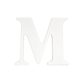 Little Haven White Hanging Wall Letter M