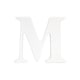 preview thumbnail 1 of 1, Little Haven White Hanging Wall Letter M White Letter M