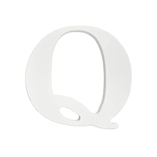 Little Haven White Hanging Wall Letter Q
