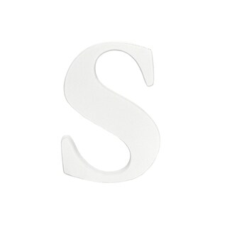 Little Haven White Hanging Wall Letter S