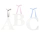 preview thumbnail 3 of 1, Little Haven White Hanging Wall Letter S
