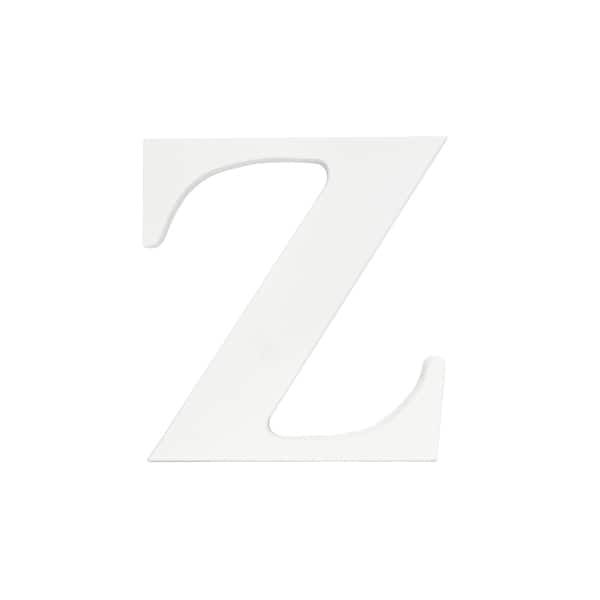slide 2 of 3, Little Haven White Hanging Wall Letter Z White Letter Z