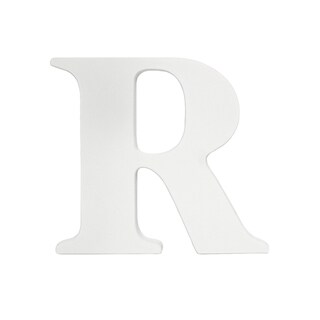 Little Haven White Hanging Wall Letter R