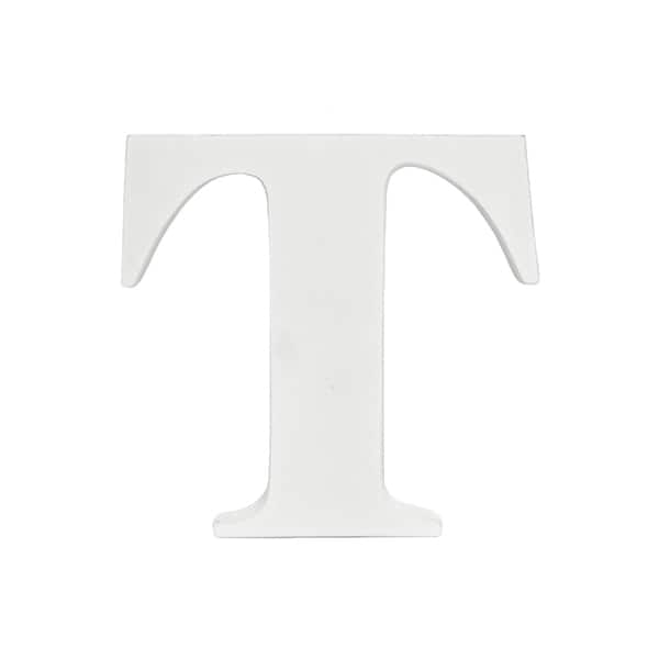 slide 2 of 2, Little Haven White Hanging Wall Letter T