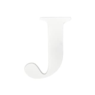 Little Haven White Hanging Wall Letter J