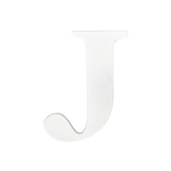 slide 2 of 3, Little Haven White Hanging Wall Letter J