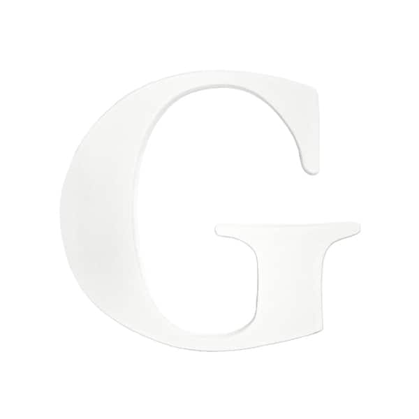 slide 2 of 3, Little Haven White Hanging Wall Letter G White Letter G