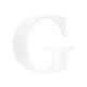preview thumbnail 1 of 1, Little Haven White Hanging Wall Letter G White Letter G