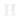 Little Haven White Hanging Wall Letter H