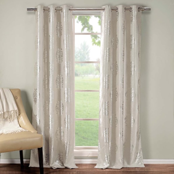 Hastings Heavy Metallic Blackout Grommet Pair Curtain Panel Pair - Free ...