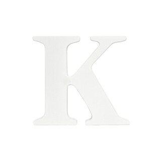 Little Haven White Hanging Wall Letter K