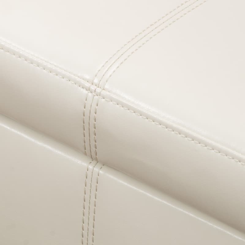 Torino Contemporary Upholstered Storage Ottoman Bench with Rolled Arms by Christopher Knight Home