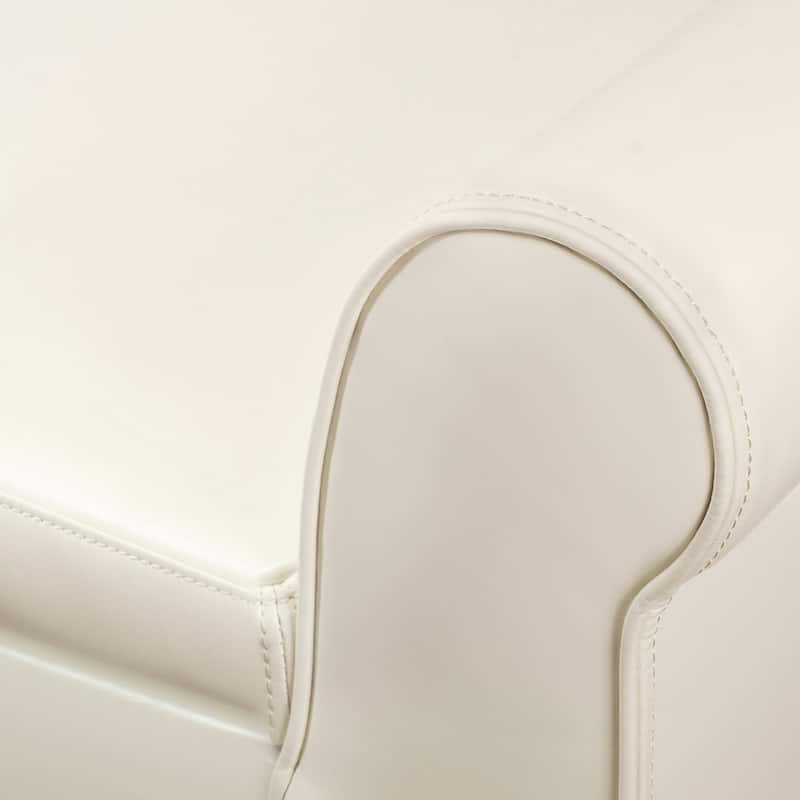 Torino Contemporary Upholstered Storage Ottoman Bench with Rolled Arms by Christopher Knight Home