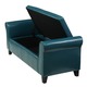 Torino Faux Leather Armed Storage Ottoman Bench by ...