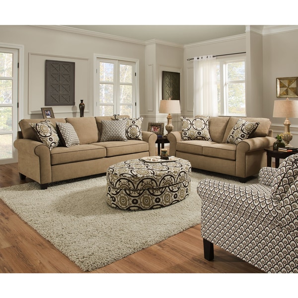 Simmons Upholstery Beachfront Froth Queen Sleeper