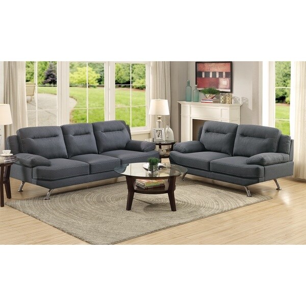 Shop Ercolano Loveseat and Sofa Upholstered in Poly Fiber Free