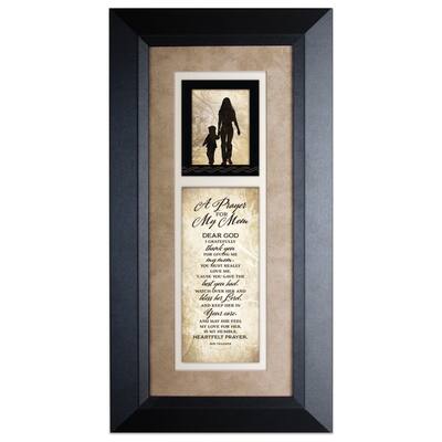 Prayer For My Mom Wood Framed Art with Easel