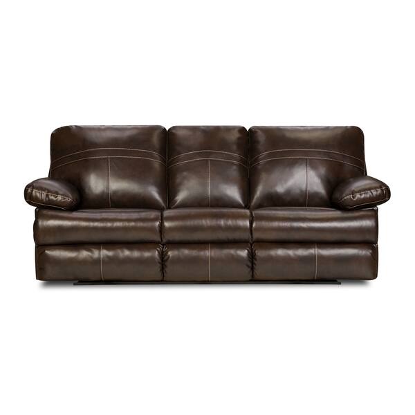 Simmons Upholstery Miracle Bonded Leather Double Motion Sofa
