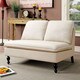preview thumbnail 11 of 14, Furniture of America Tave Contemporary Fabric Padded Loveseat Bench