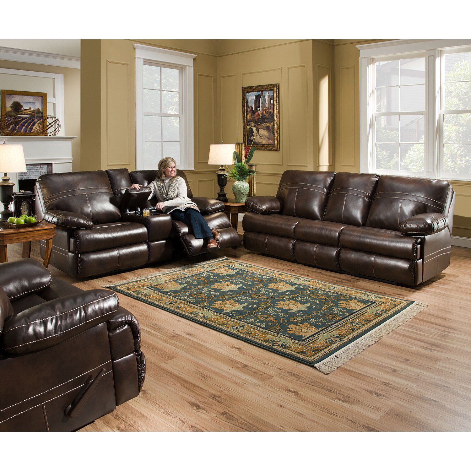 Shop Simmons Upholstery Miracle Bonded Leather Sofa - Overstock - Shop Simmons Upholstery Miracle Bonded Leather Sofa - Overstock