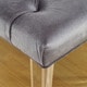 preview thumbnail 8 of 8, Bral Contemporary Fabric Tufted Accent Bench by Furniture of America