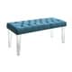 preview thumbnail 4 of 8, Bral Contemporary Fabric Tufted Accent Bench by Furniture of America