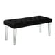preview thumbnail 6 of 8, Bral Contemporary Fabric Tufted Accent Bench by Furniture of America