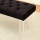 preview thumbnail 9 of 8, Bral Contemporary Fabric Tufted Accent Bench by Furniture of America