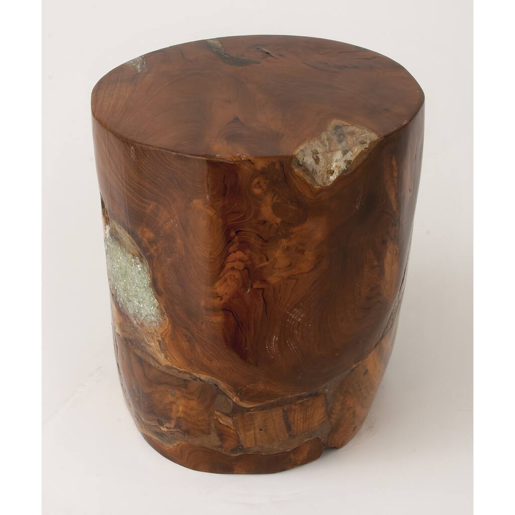 Teak Wood Resin Foot Stool