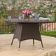 Corsica Outdoor Round Dining Table by Christopher Knight Home - 48.00" L x 48.00" W x 28.25" H - Brown