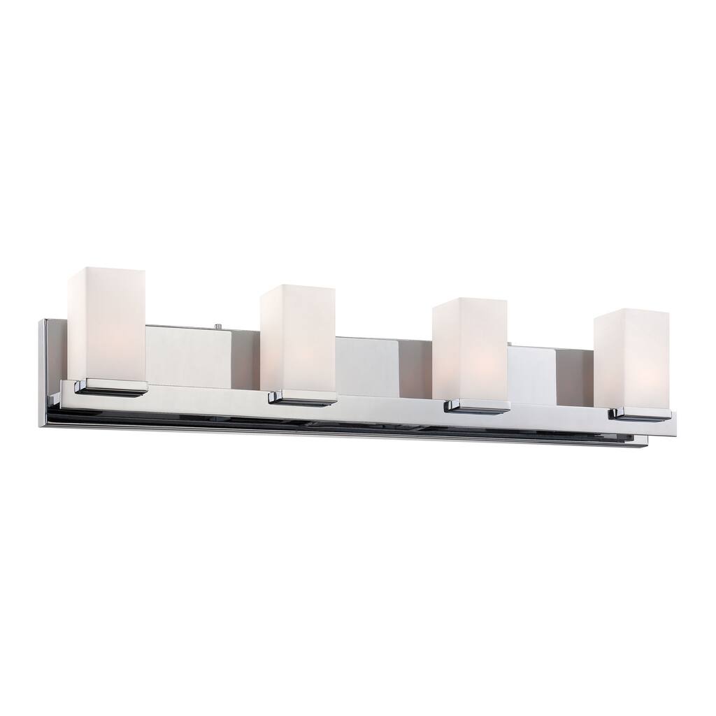 Elk Home Sleek Chrome Glass 30 Inch Wide Vanity Light