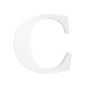preview thumbnail 1 of 1, Little Haven White Hanging Wall Letter C White Letter C
