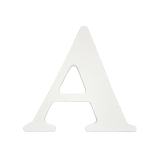 Little Haven White Hanging Wall Letter A