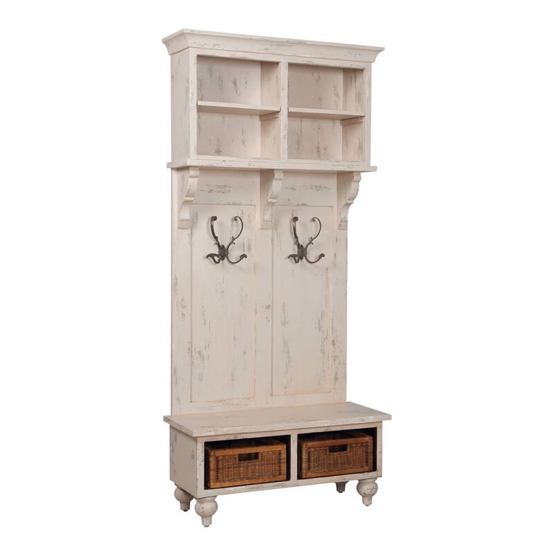 Guildmaster Heritage Hall Tree With Basket Storage