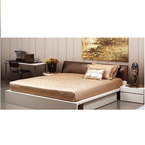 Shop High End Levo Leather Headboard Drawer Storage Bed Free
