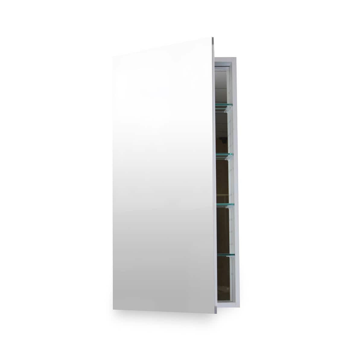 Flawless 20x30 Medicine Cabinet with Blum Soft Close Door Hinges - Mirror/Aluminum