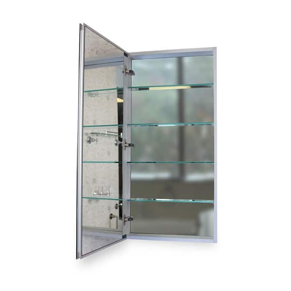 Shop Flawless 20x36 Medicine Cabinet With Blum Soft Close Door Hinges Mirror Aluminum Overstock 11416606