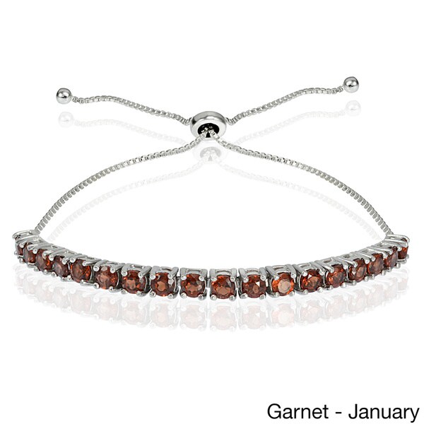 sterling silver birthstone bracelets