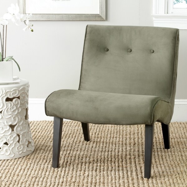 Shop Safavieh Mid-Century Mandell Forest Green Chair - Free Shipping