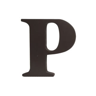 Little Haven Espresso Hanging Wall Letter P